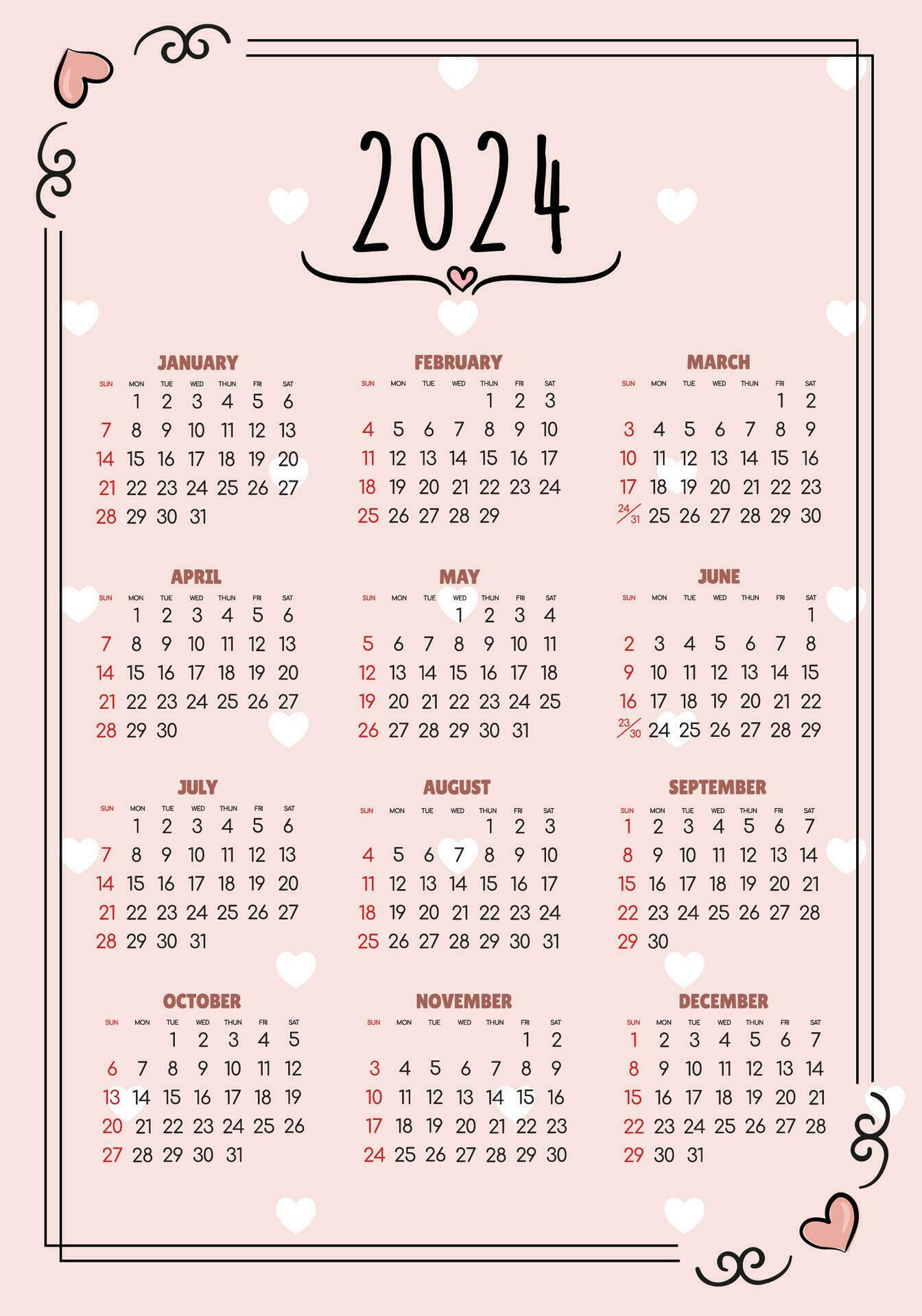 Calendar 2025 All months National Holidays. Calendar commemorative