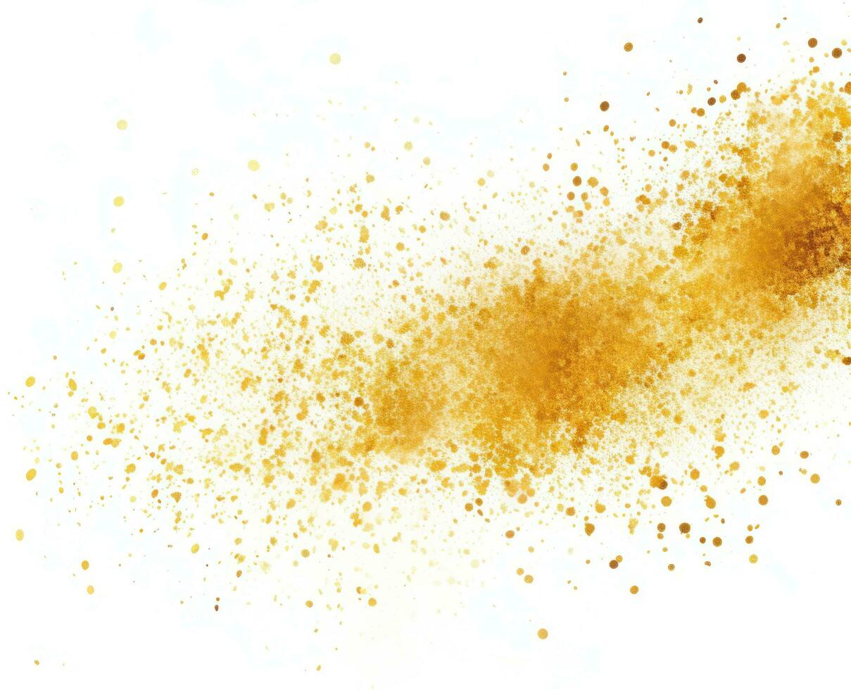 Gold glitter, confetti and powder. photo