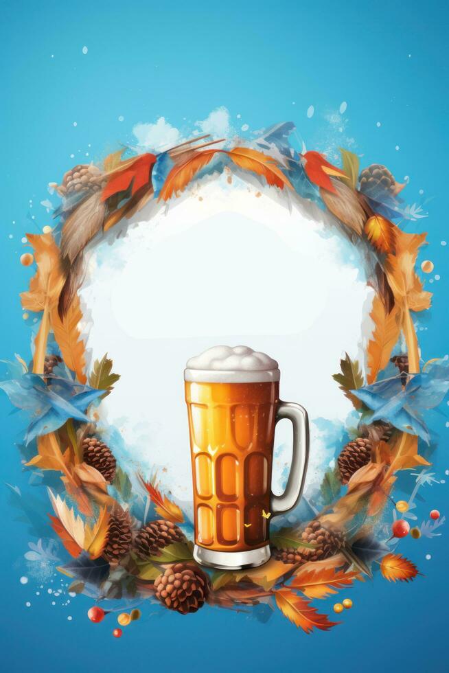 Oktoberfest Holiday Poster. photo