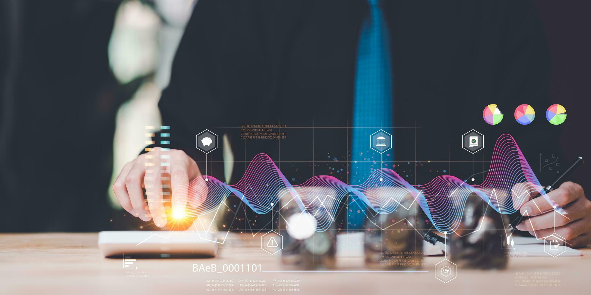 concept of finance and investment ,profit growth management ,financial graphical and statistical analysis ,Stock and currency fund management ,bank interest management ,high return investment photo