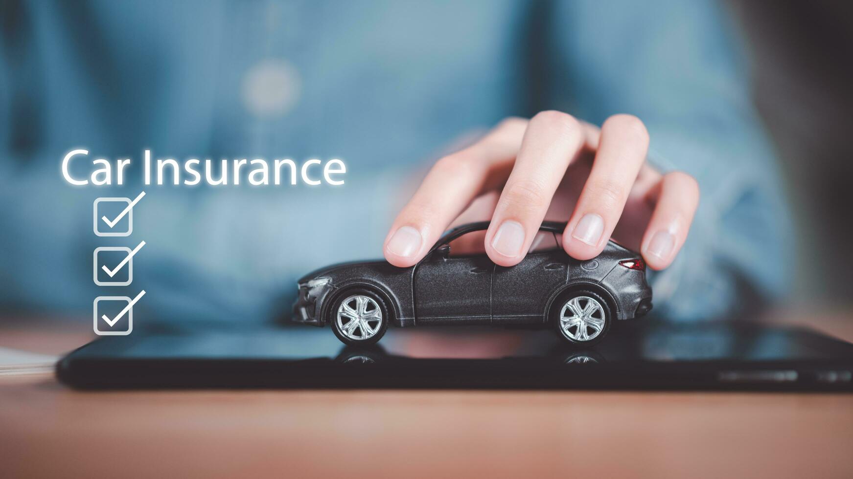 The concept of insurance for the protection of life and property ,savings for car purchase goals ,Money Growth Planning ,Preventing hazards and reducing unexpected risks ,insurance business photo
