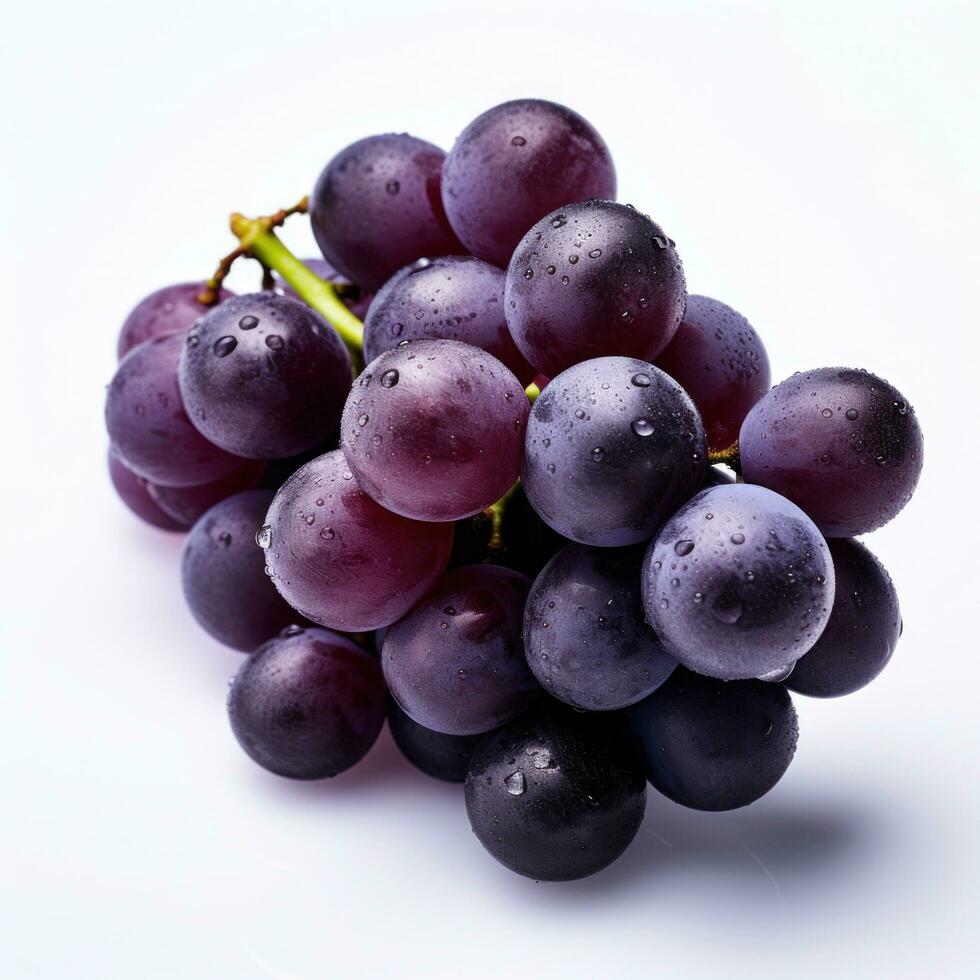 Fresh grapes isolated photo