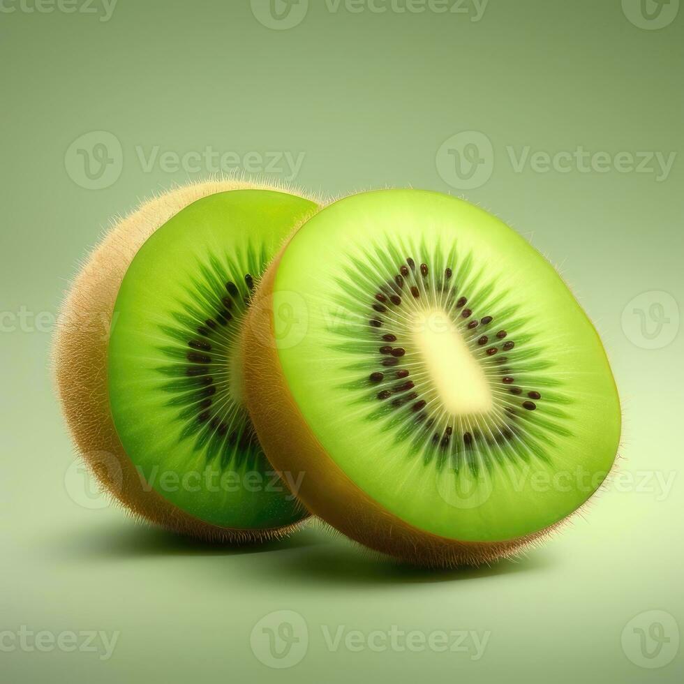 Kiwi fruit background. Illustration - AI Generative photo