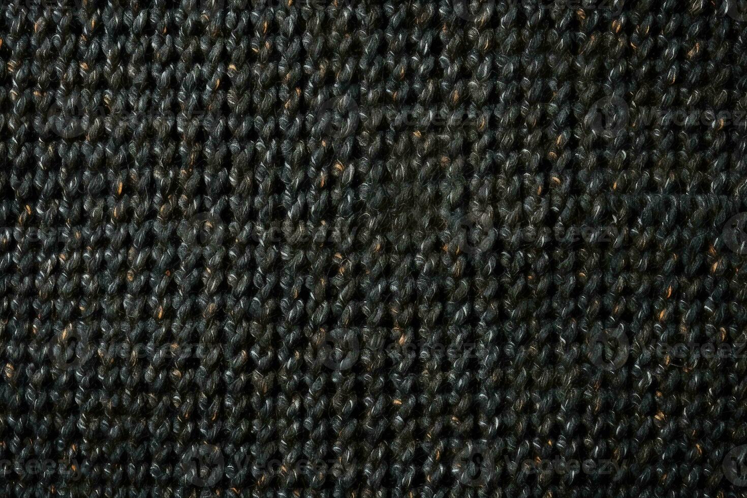 Black knitted fabric - AI Generative photo