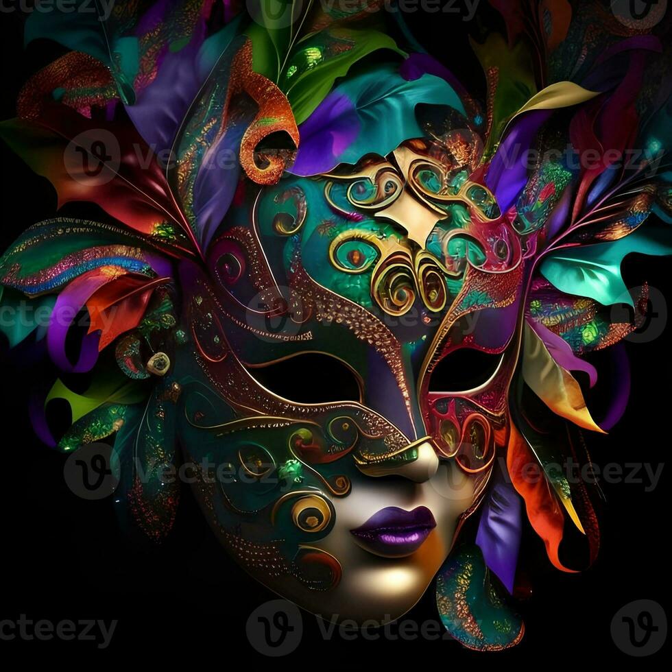 Mardi gras carnival mask photo