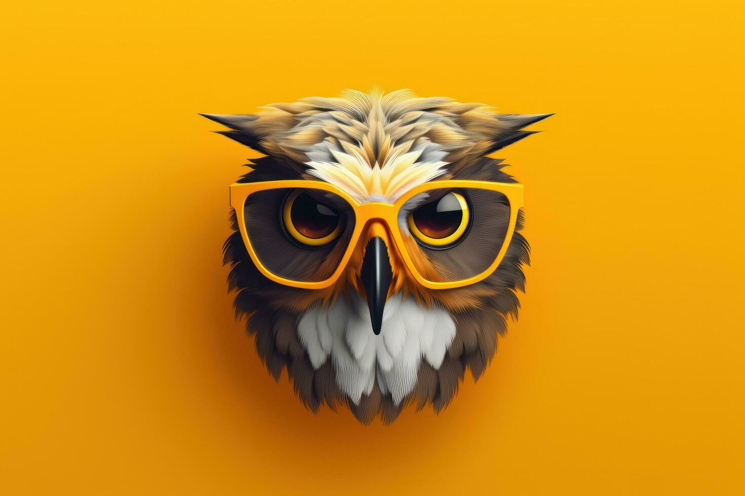 Vivid background with owl photo