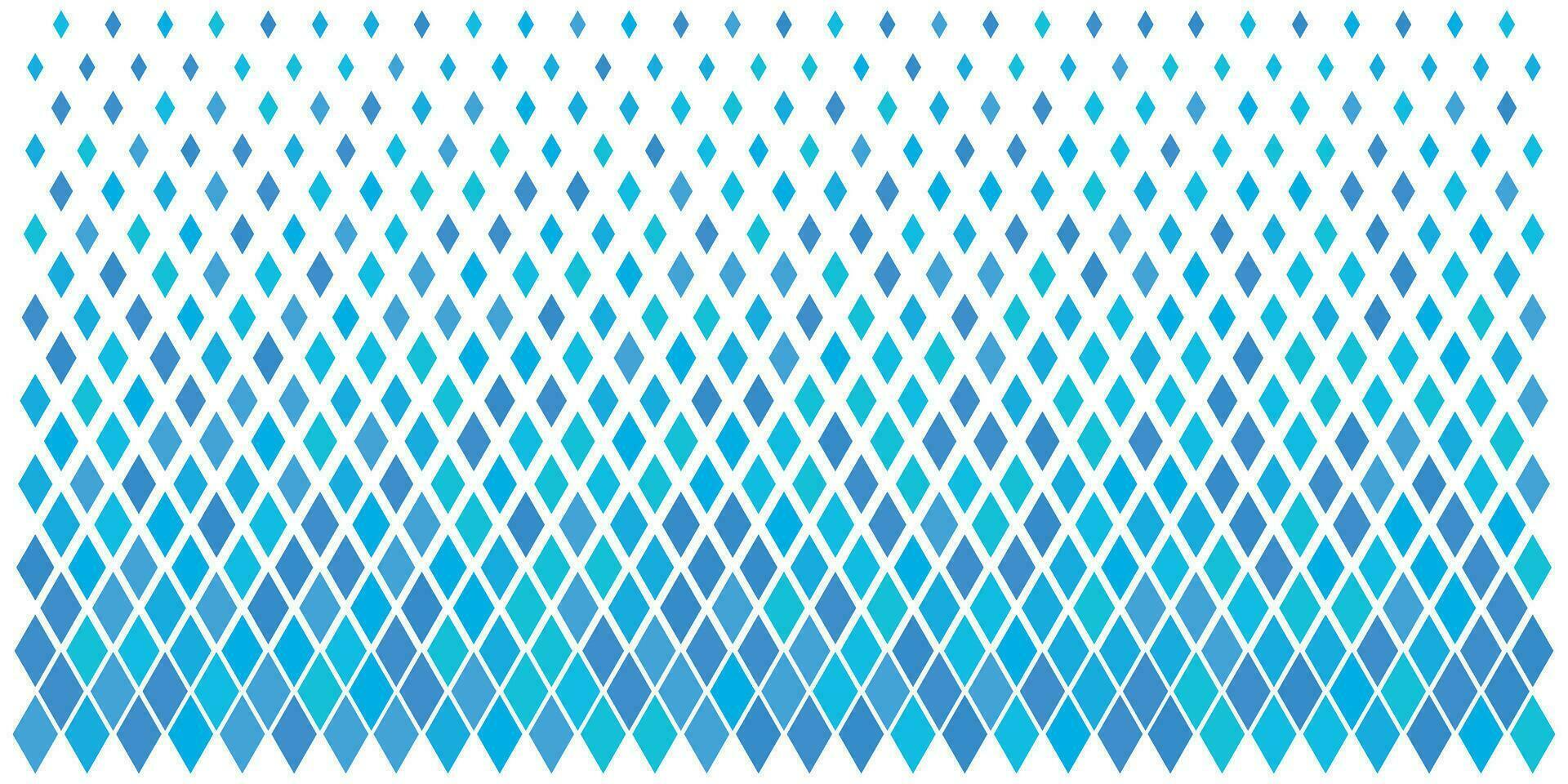 Rhombus pattern of blue tones on white background vector