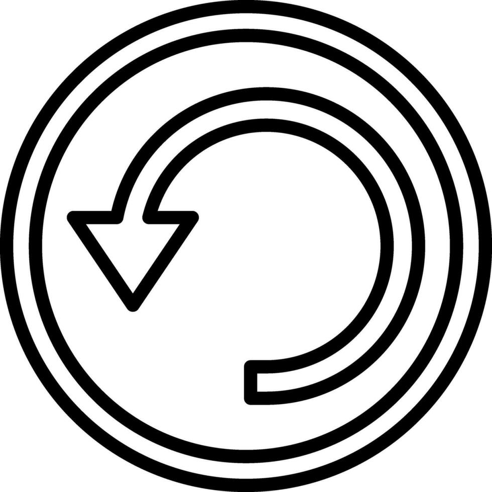 Circular Arrow Vector Icon Design