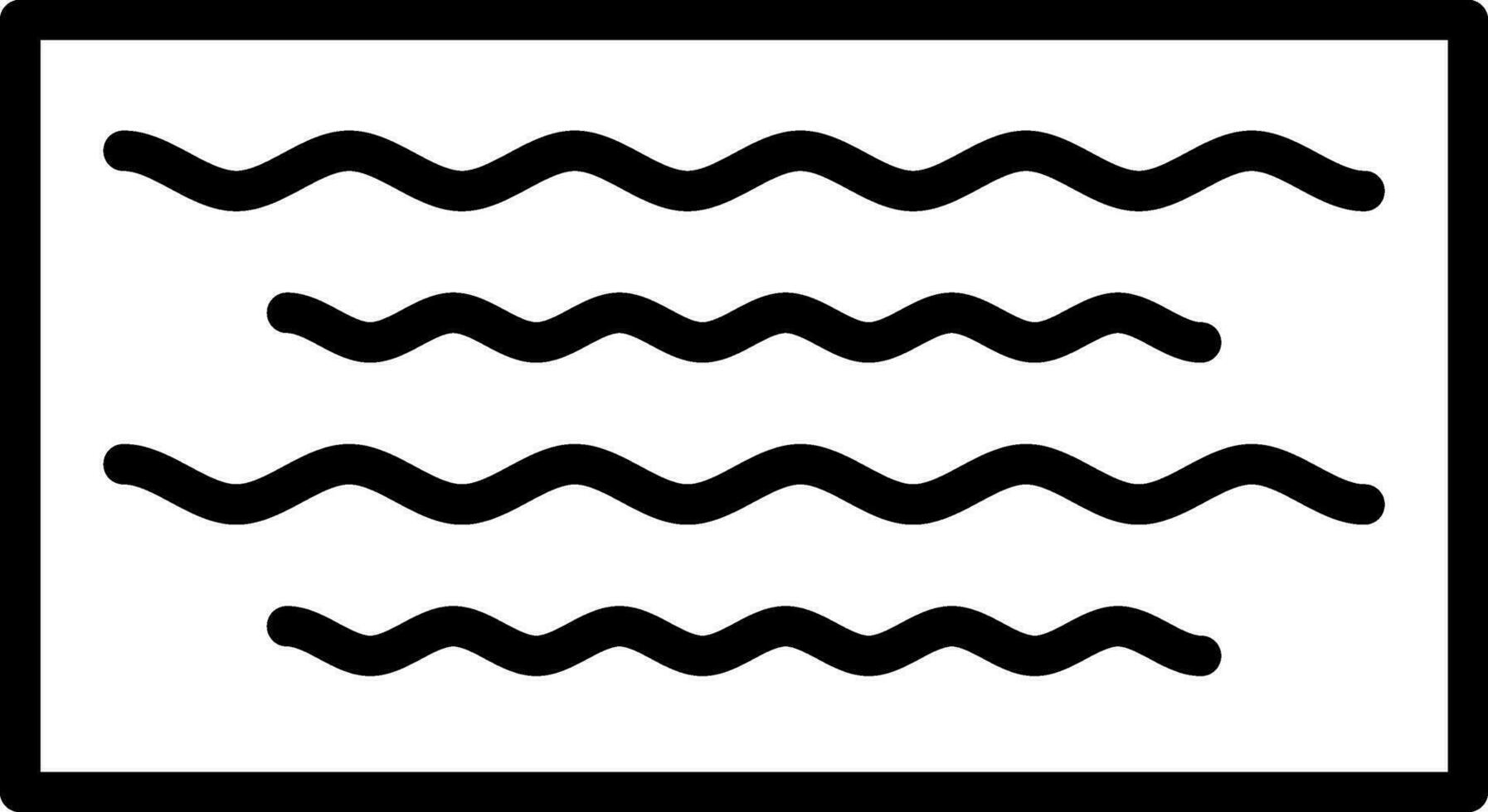 Waves Vector Icon Design