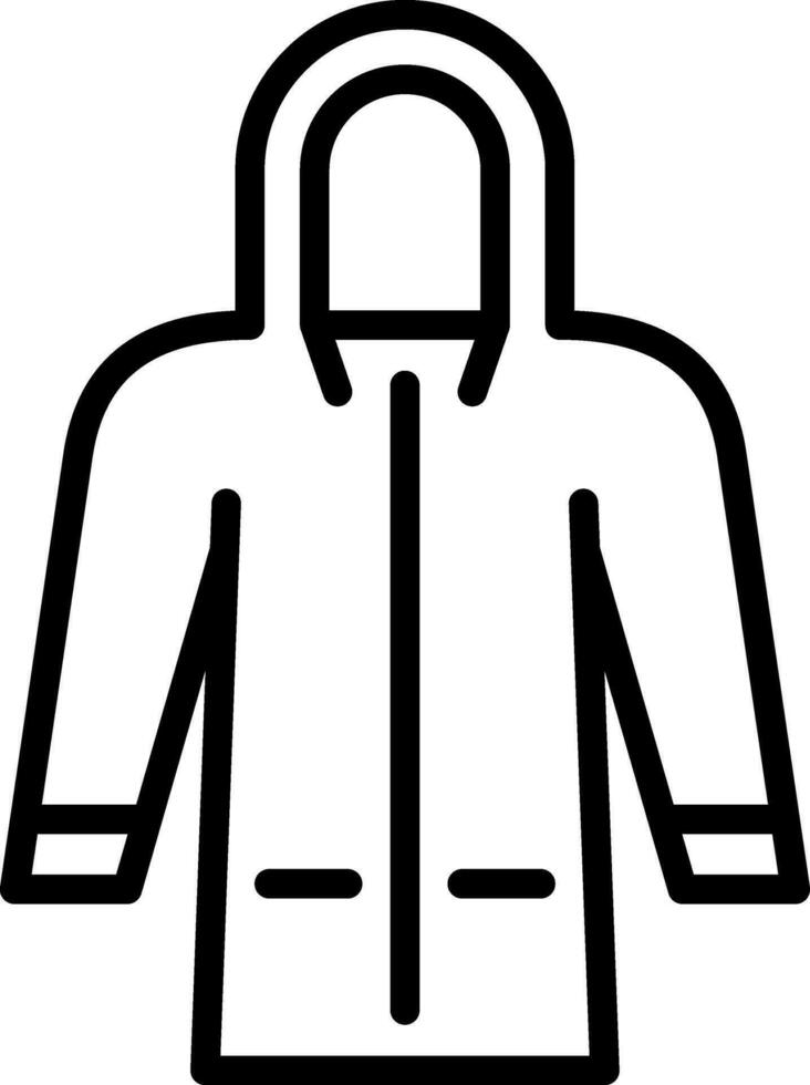 Raincoat Vector Icon Design