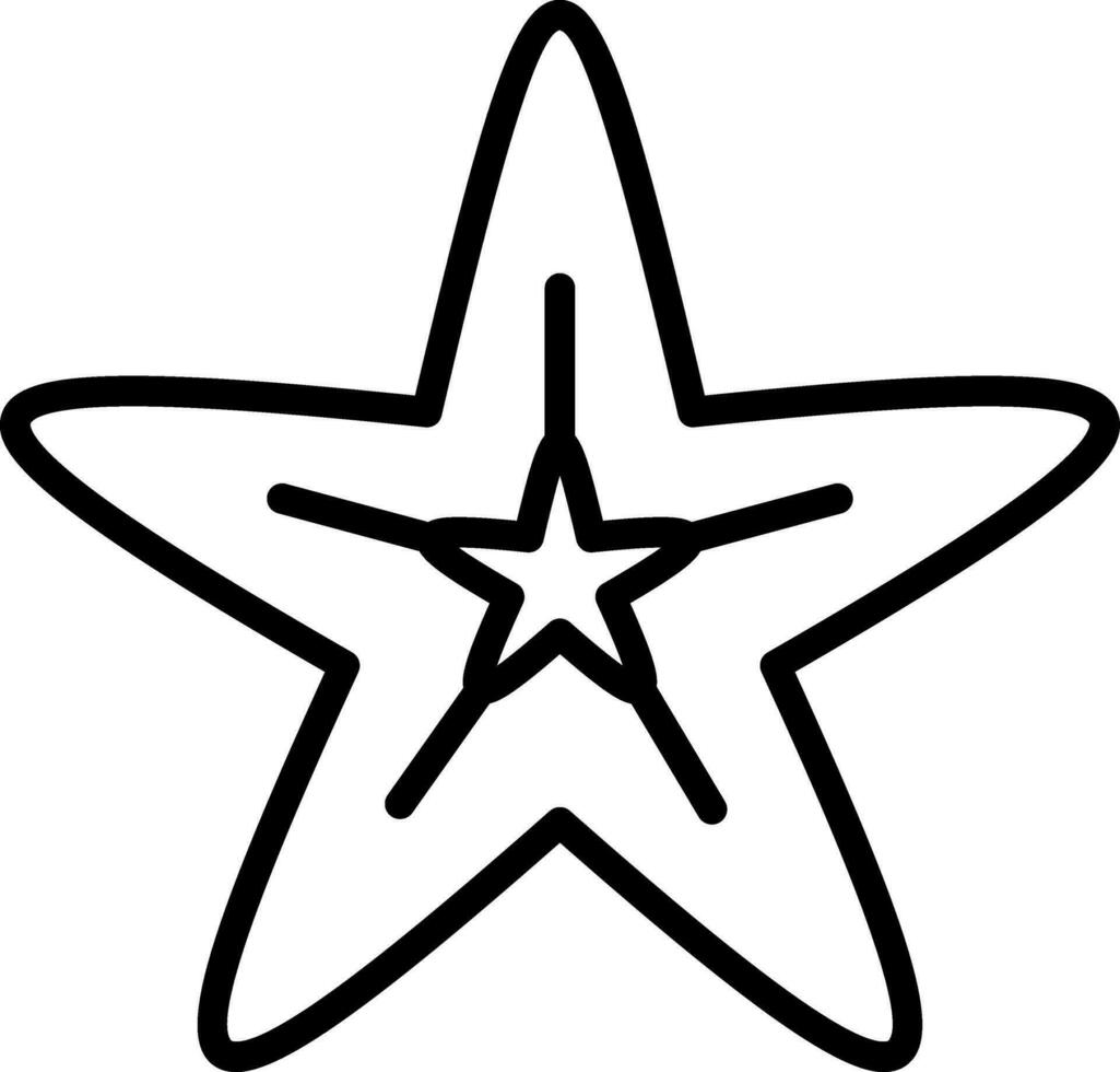Starfish Vector Icon Design