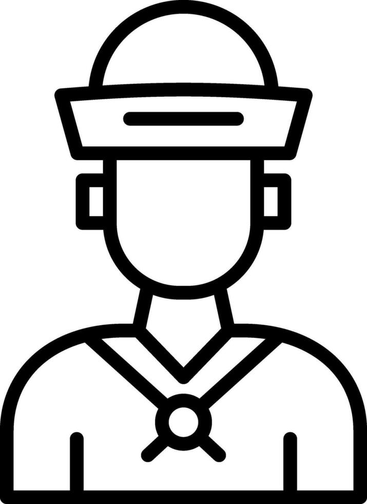Sailor Vector Icon Design