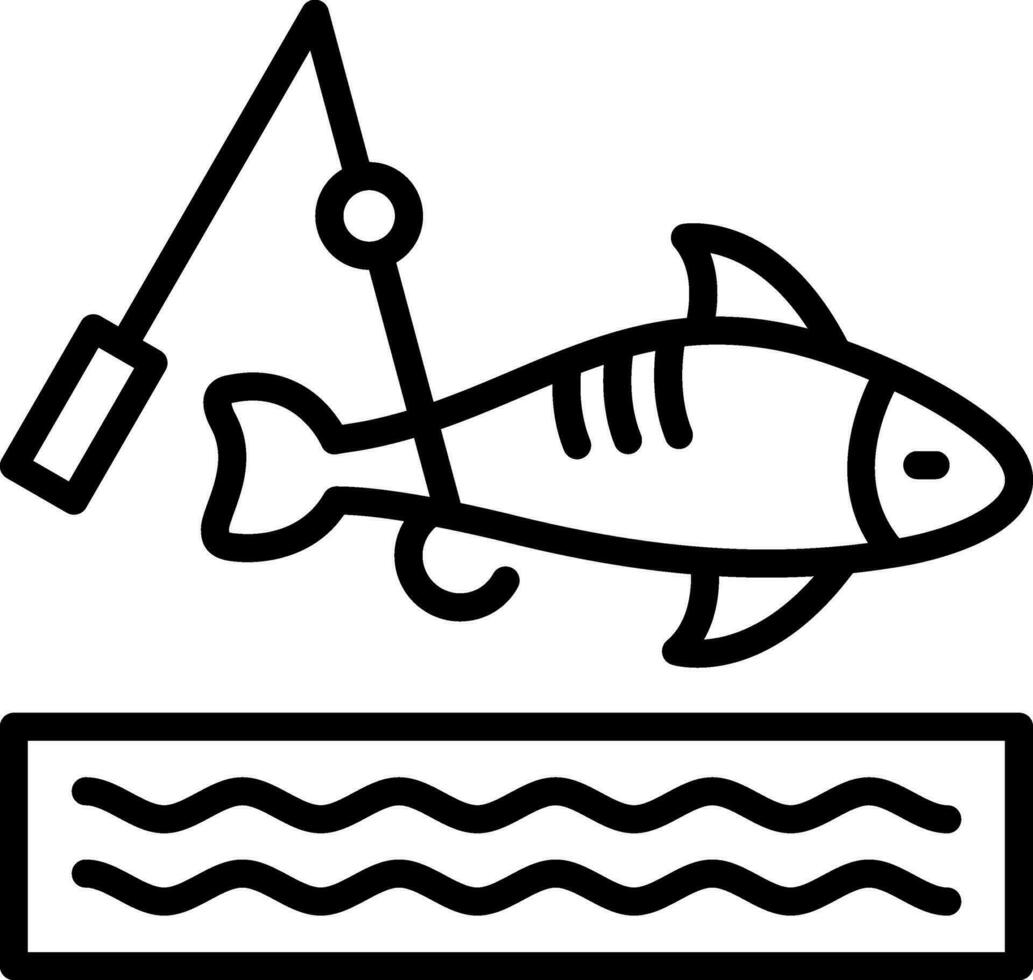 diseño de icono de vector de pesca