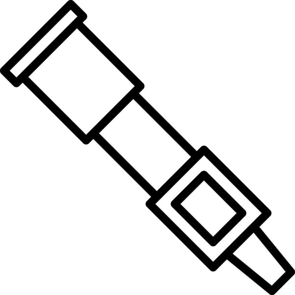 Spyglass Vector Icon Design