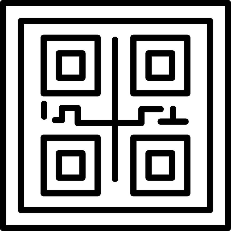 Qr COde Vector Icon Design