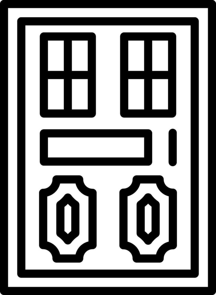 diseño de icono de vector de puerta