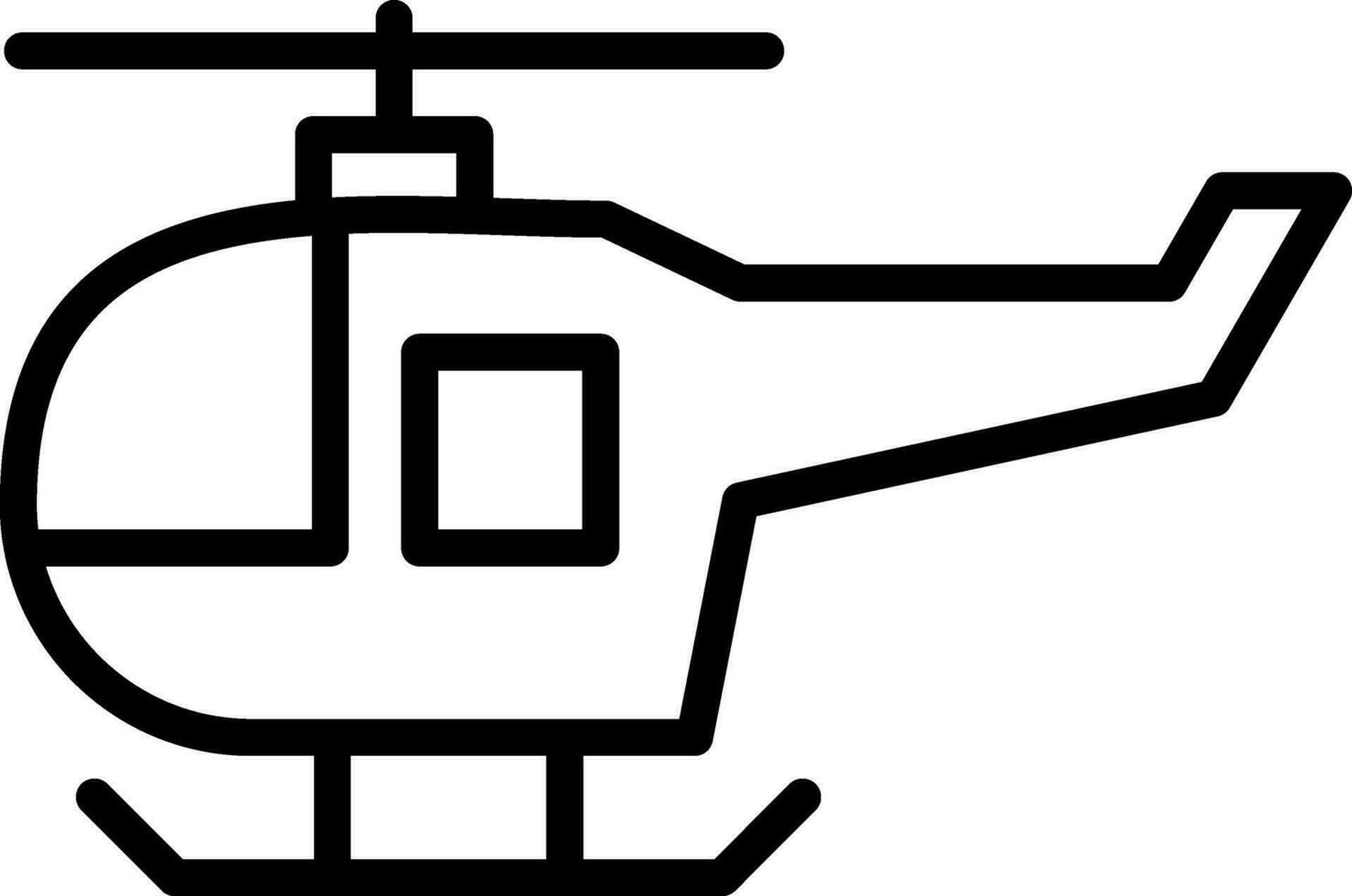 Helicopter Vector Icon Design