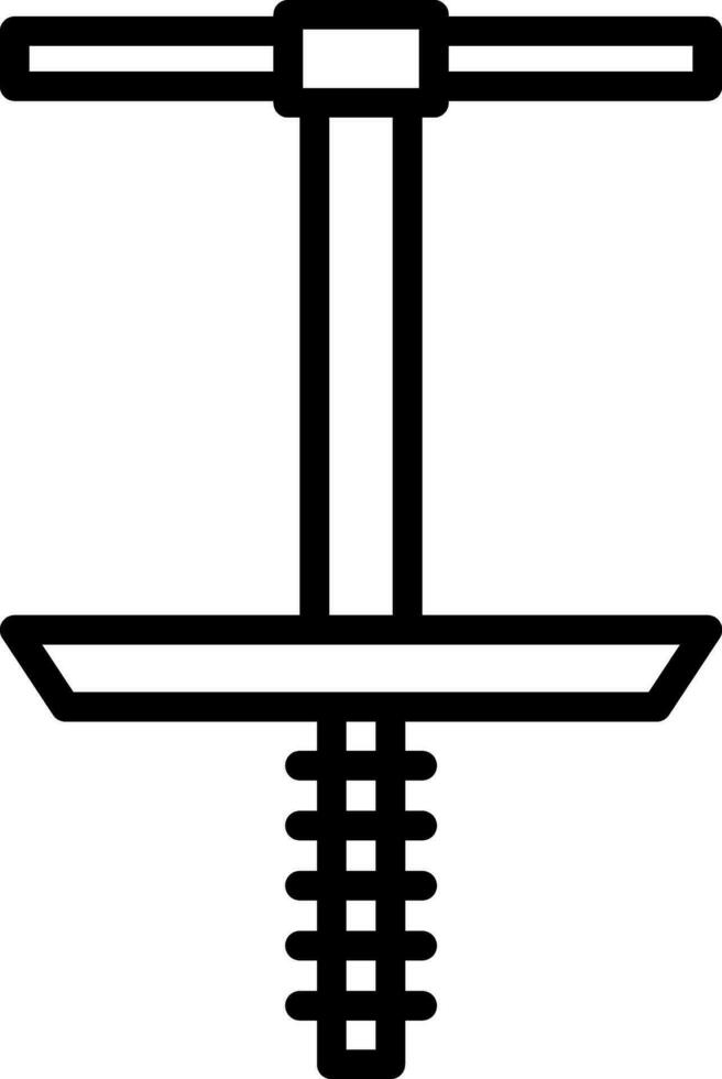 Pogo Stick Vector Icon Design