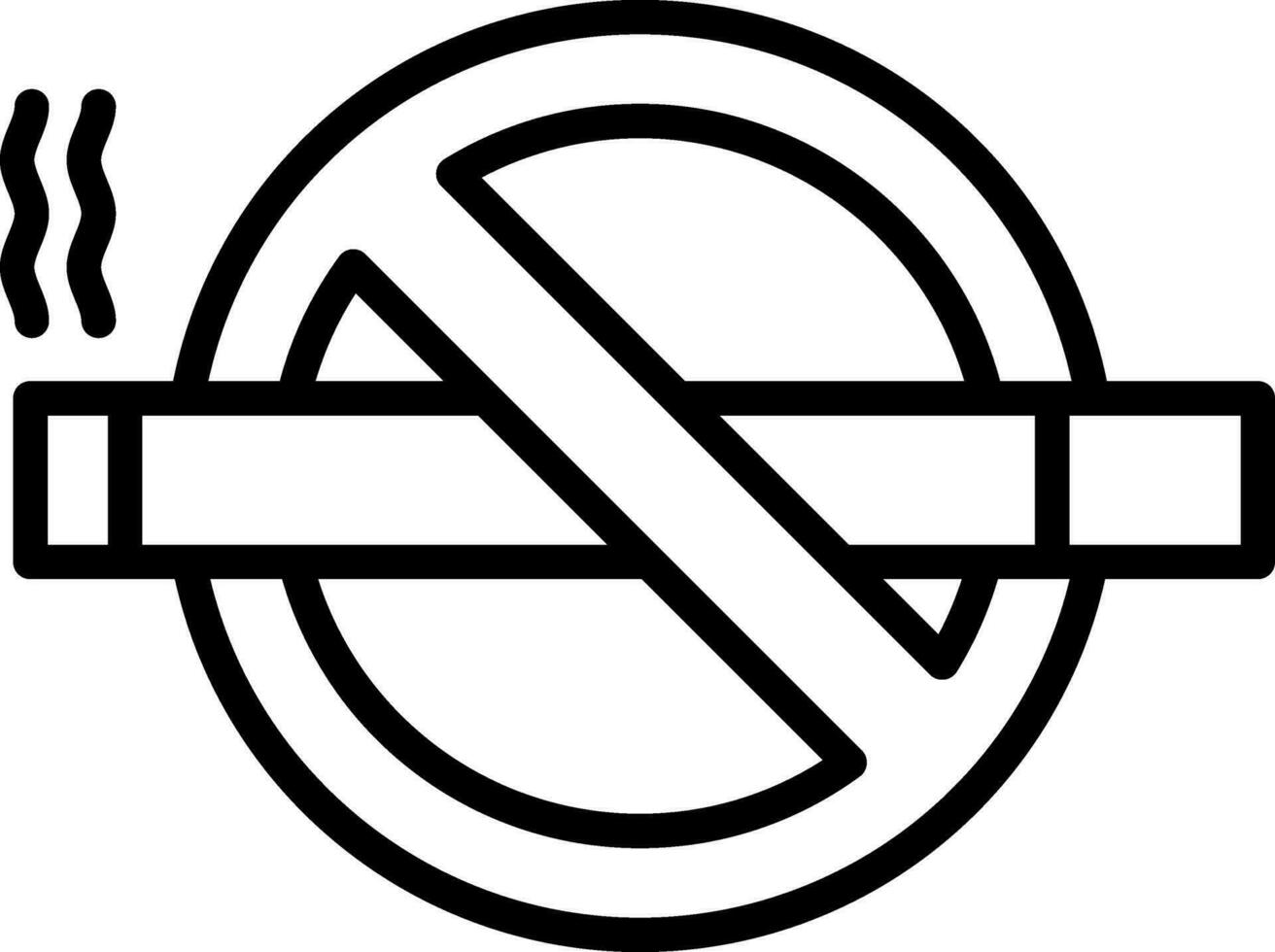 No cigarro vector icono diseño
