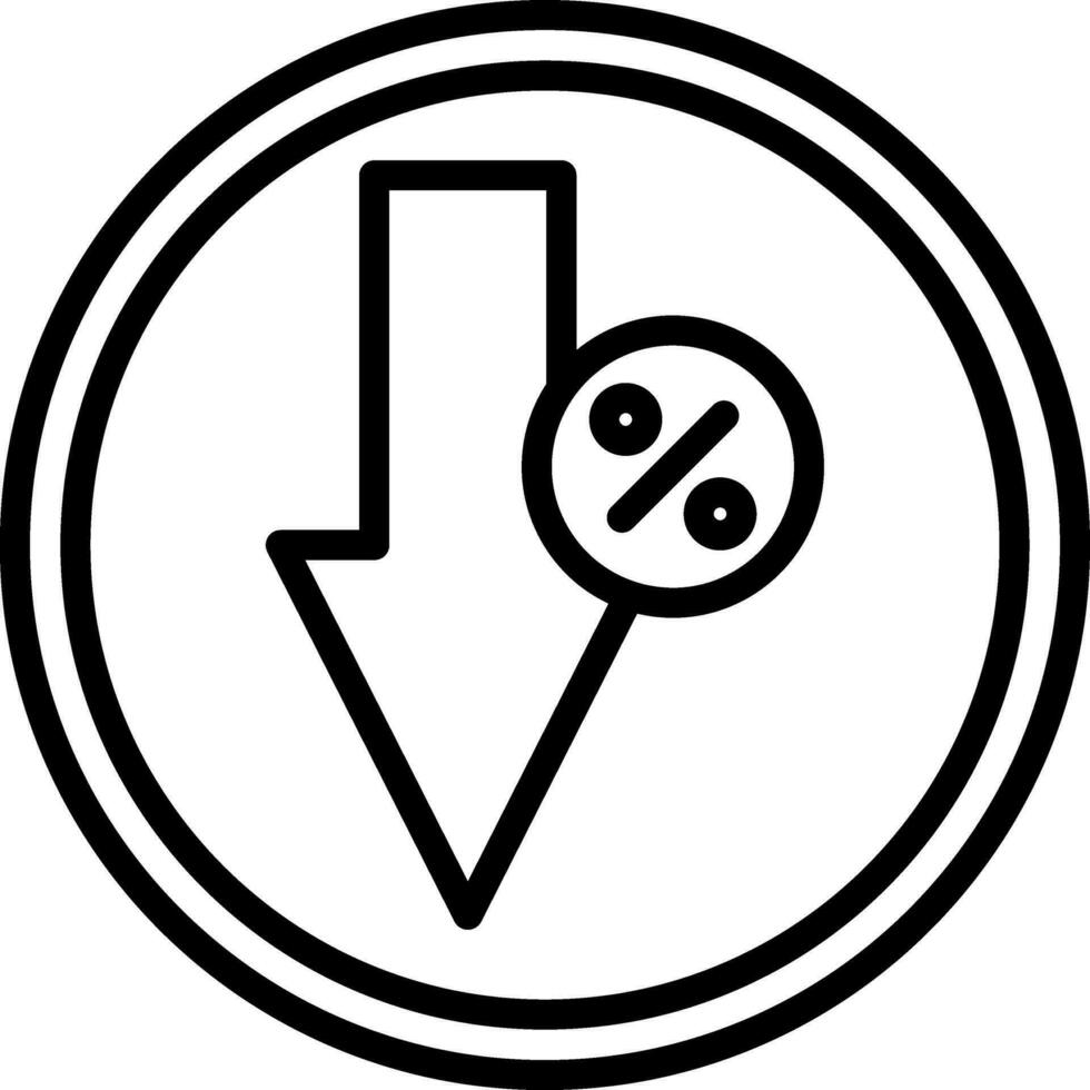 Down Vector Icon Design