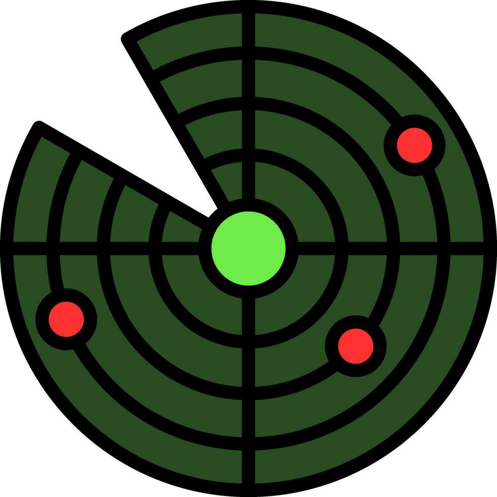 Radar Vector Icon Design