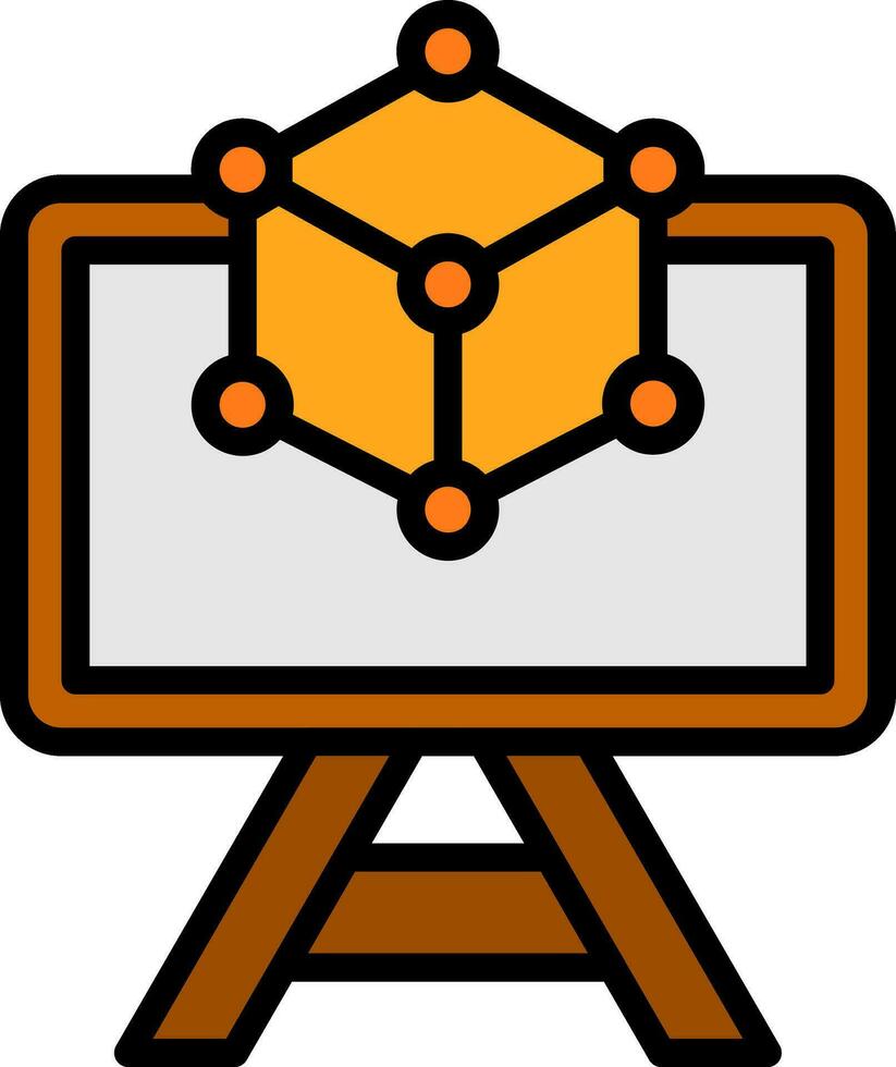 3d Modeling Vector Icon Design