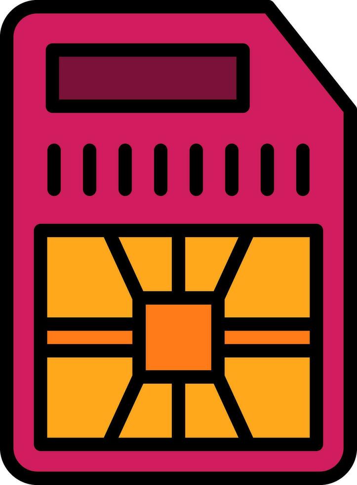 sim card Vector Icon Design