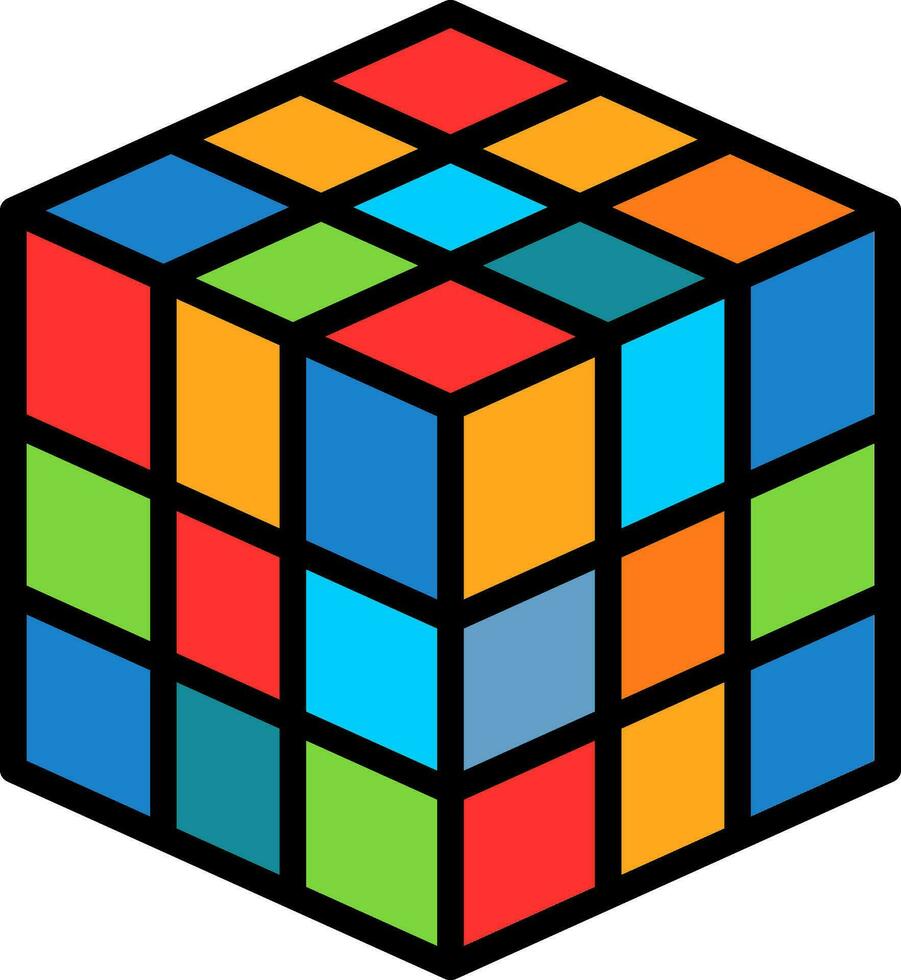 Rubik Vector Icon Design