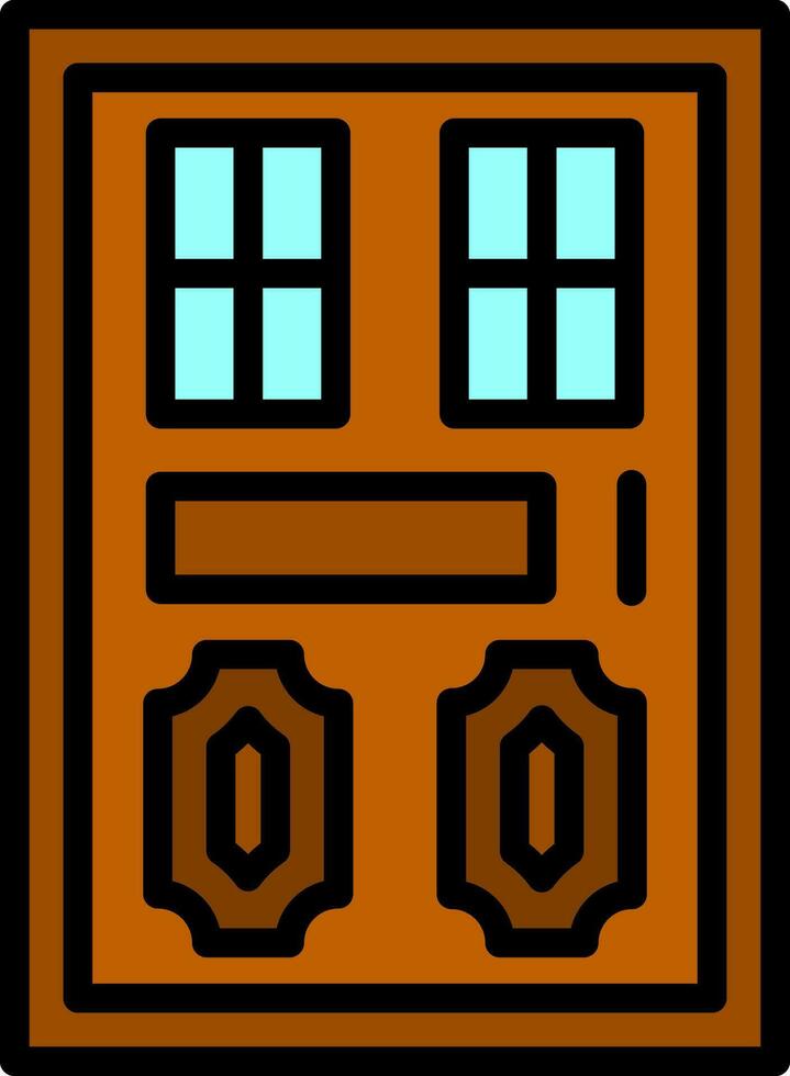 diseño de icono de vector de puerta