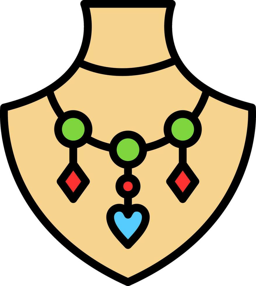 diseño de icono de vector de collar