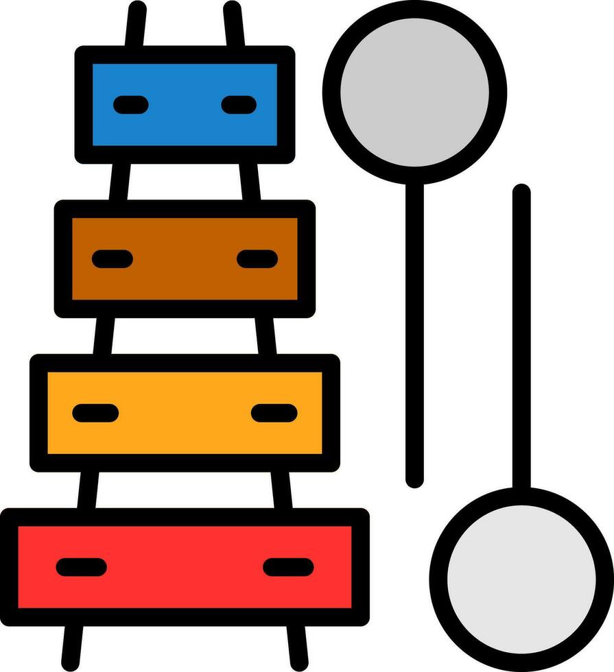 Xylophone Vector Icon Design