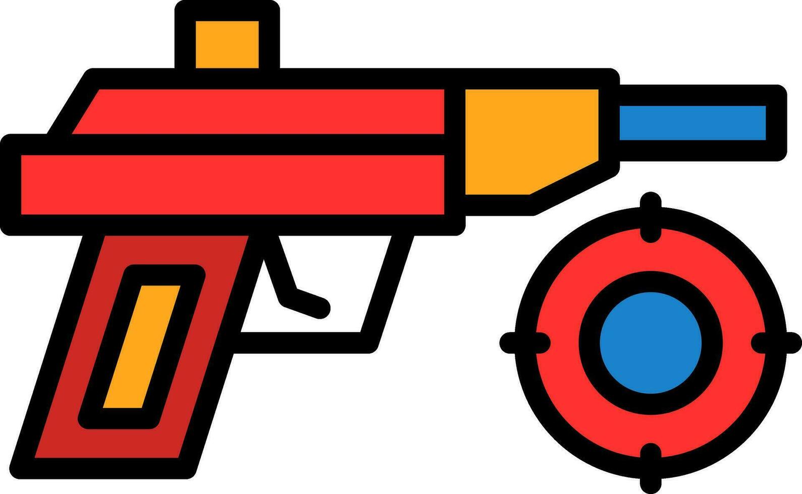 láser pistola vector icono diseño