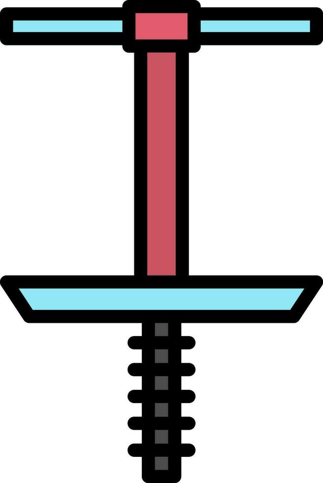 Pogo Stick Vector Icon Design