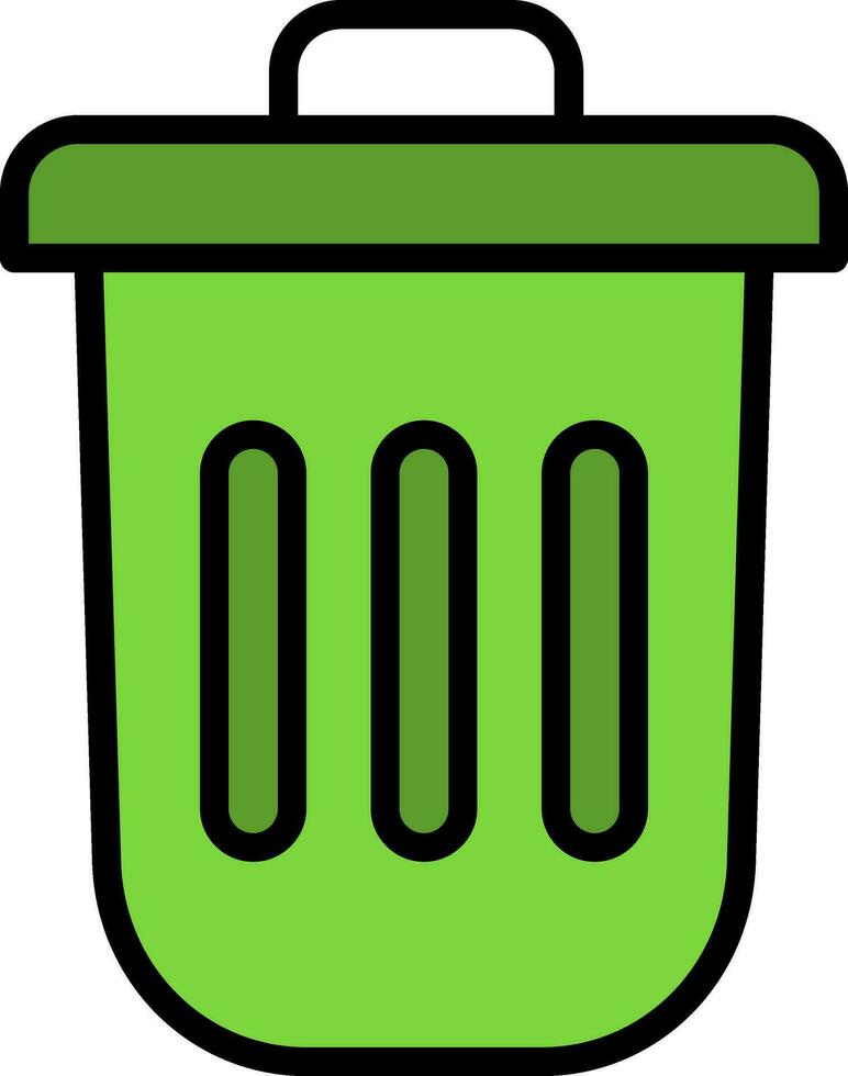 Dustbin Vector Icon Design