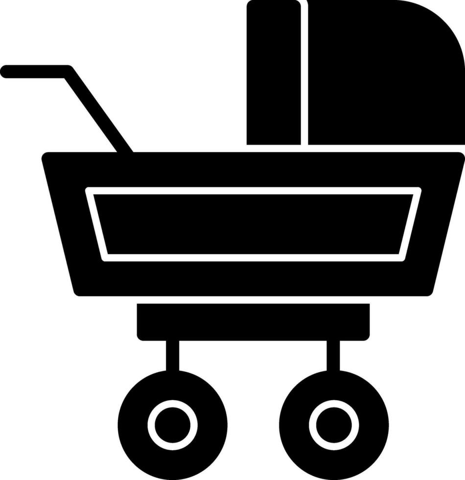 Baby Buggy Vector Icon Design