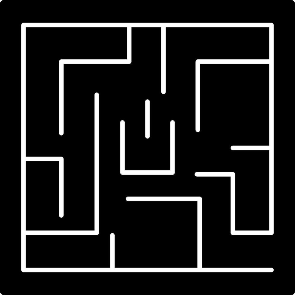 Labyrinth Vector Icon Design