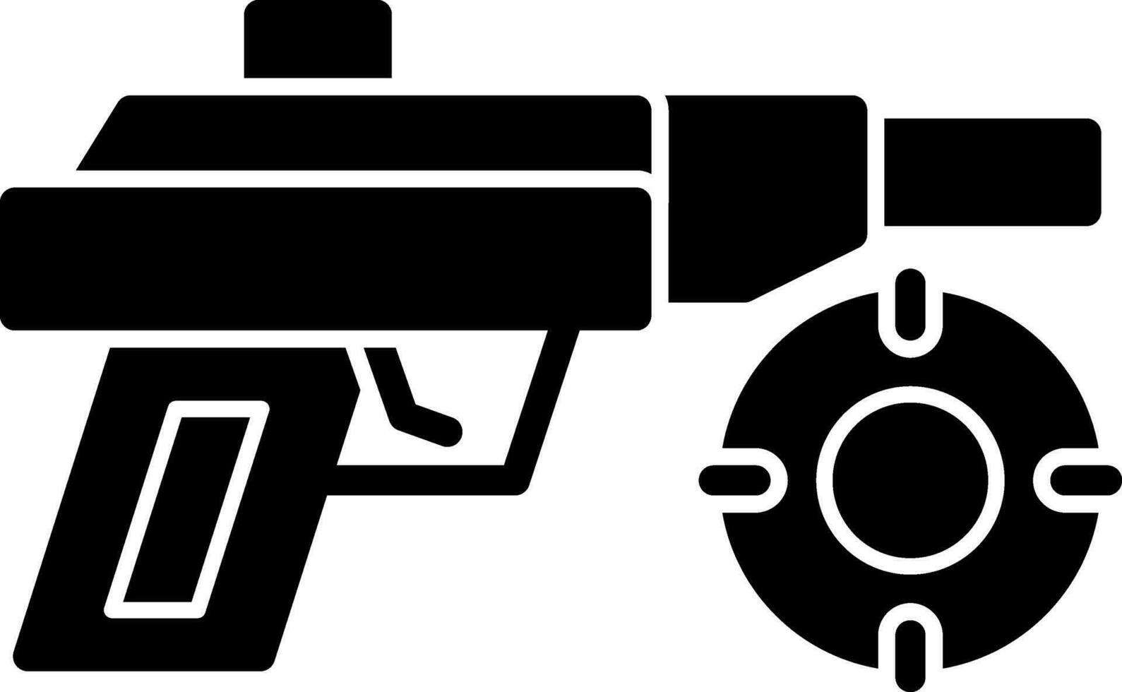 Laser Gun Vector Icon Design