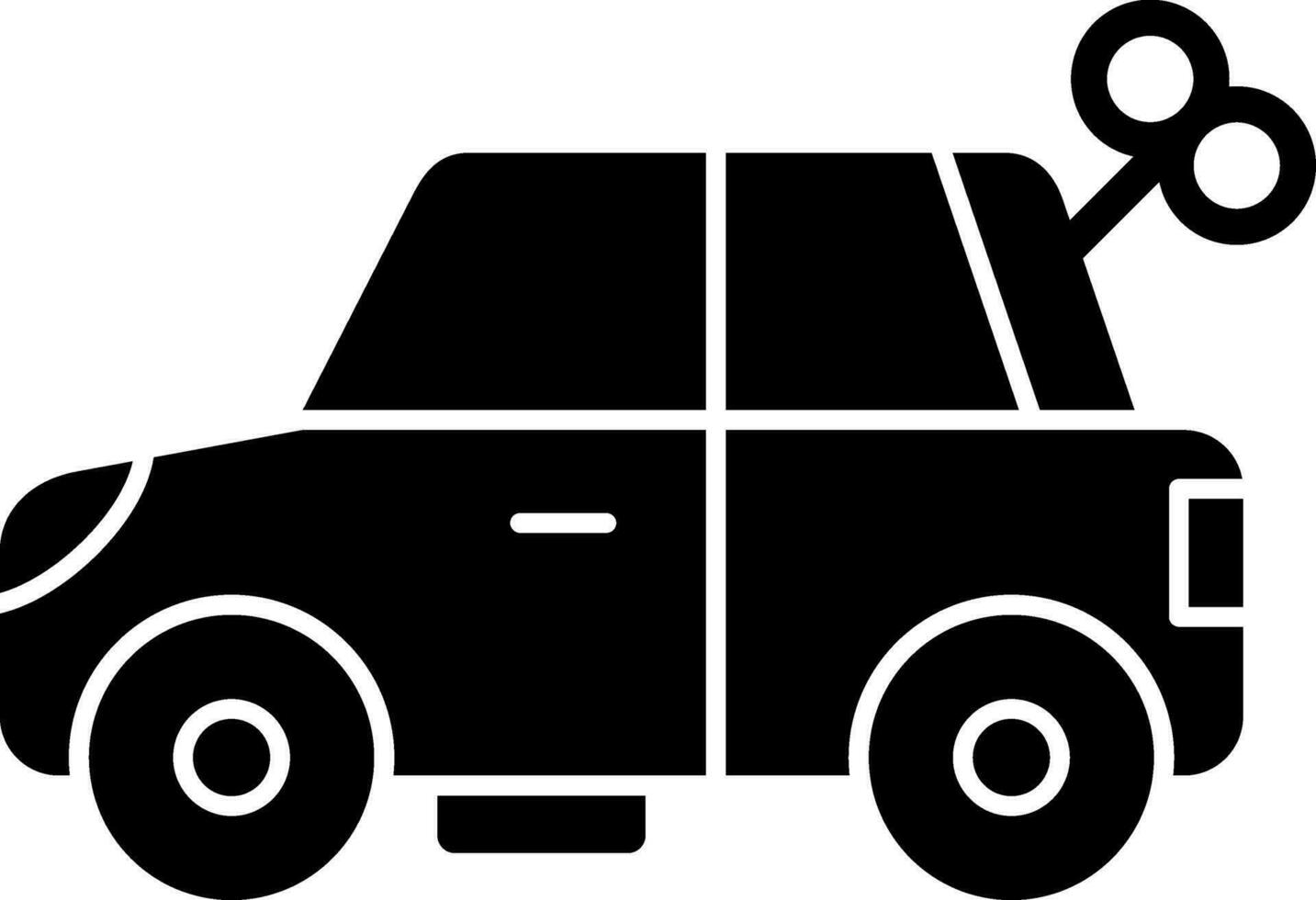 diseño de icono de vector de juguete de coche