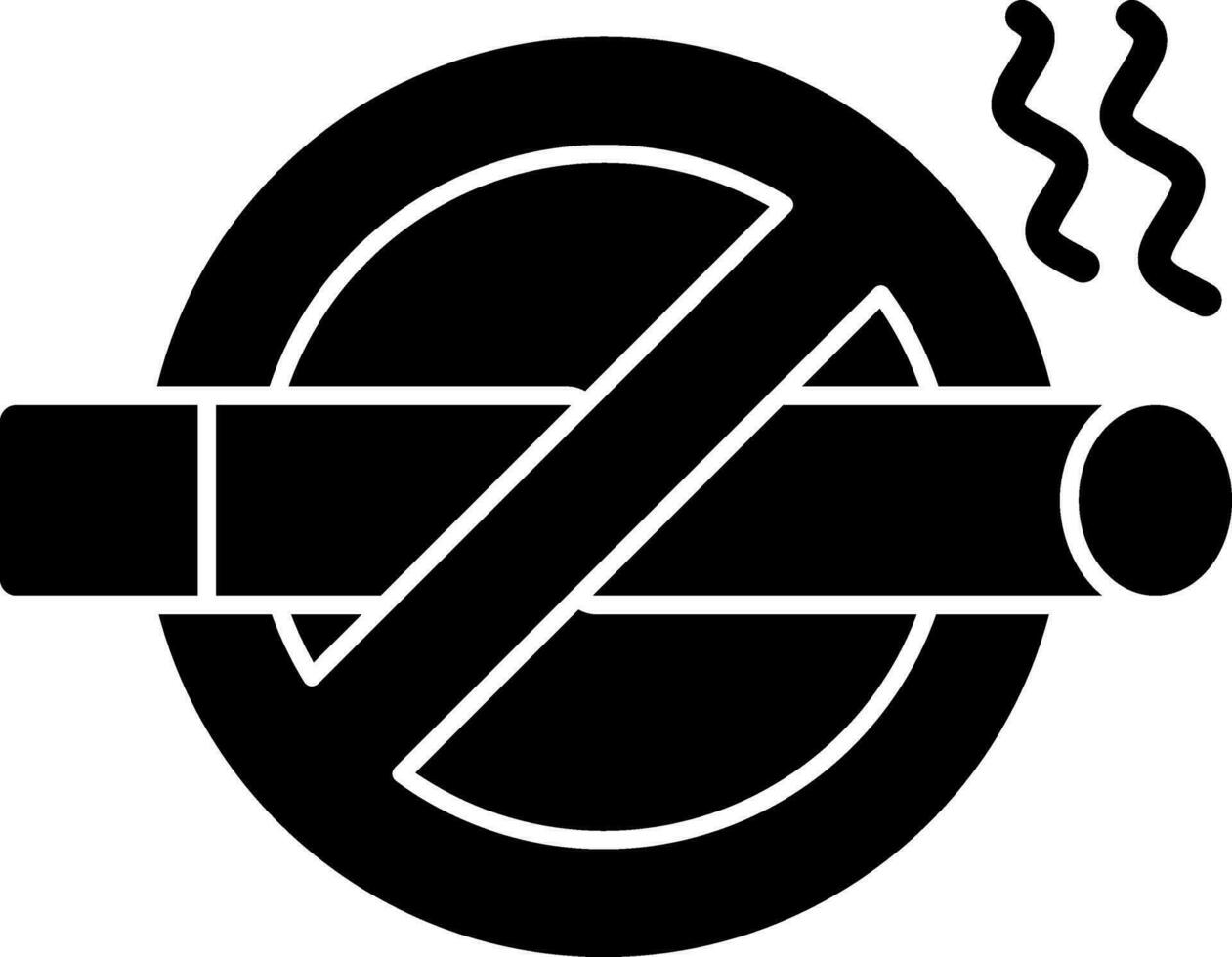 diseño de icono de vector de no fumar