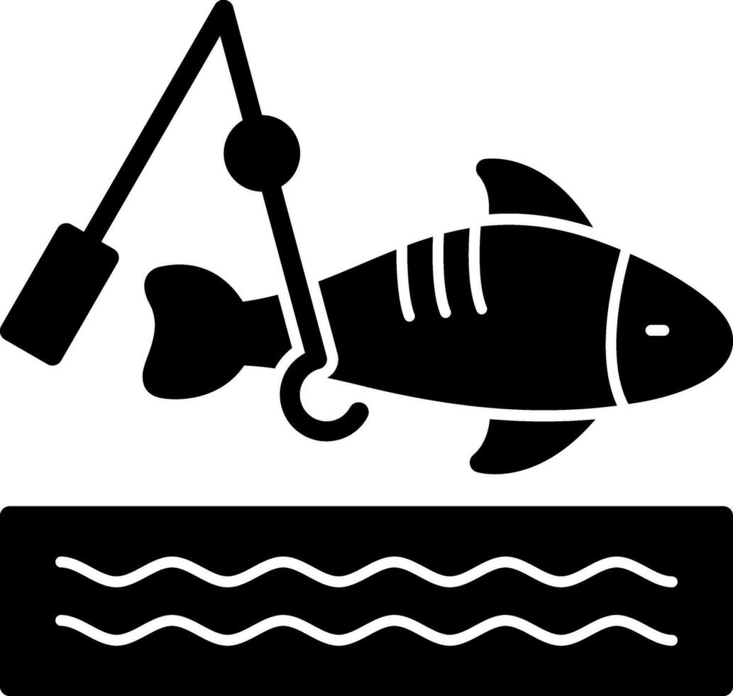 diseño de icono de vector de pesca