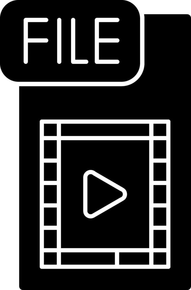 Video FIle Vector Icon Design