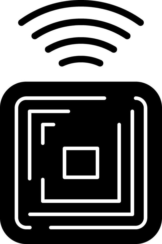 Rfid Chip Vector Icon Design