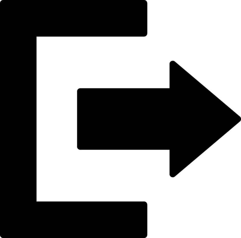 Exit Vector Icon Design