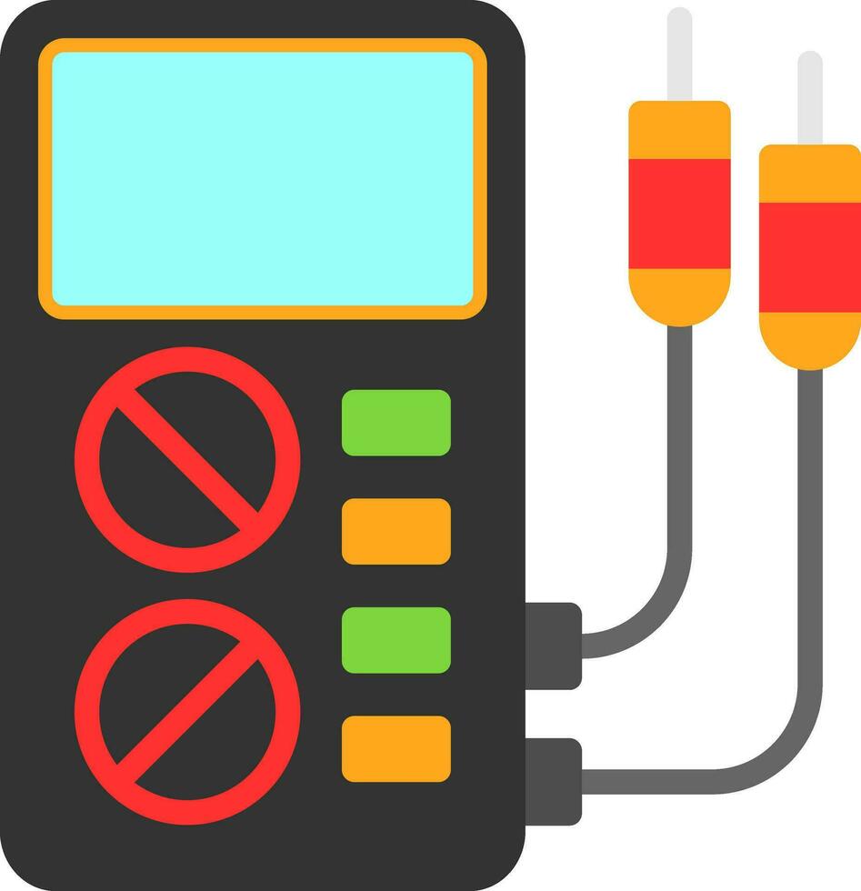 Voltmeter Vector Icon Design