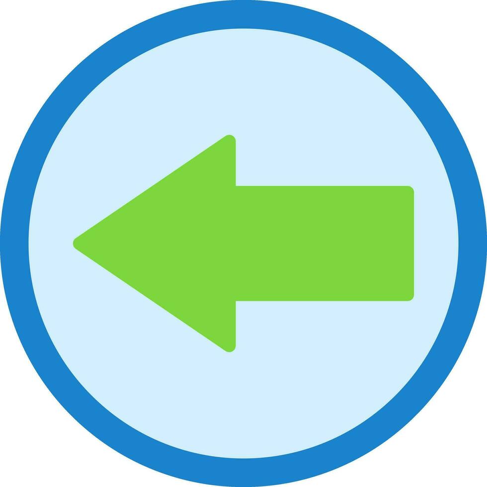 Left Arrow Vector Icon Design
