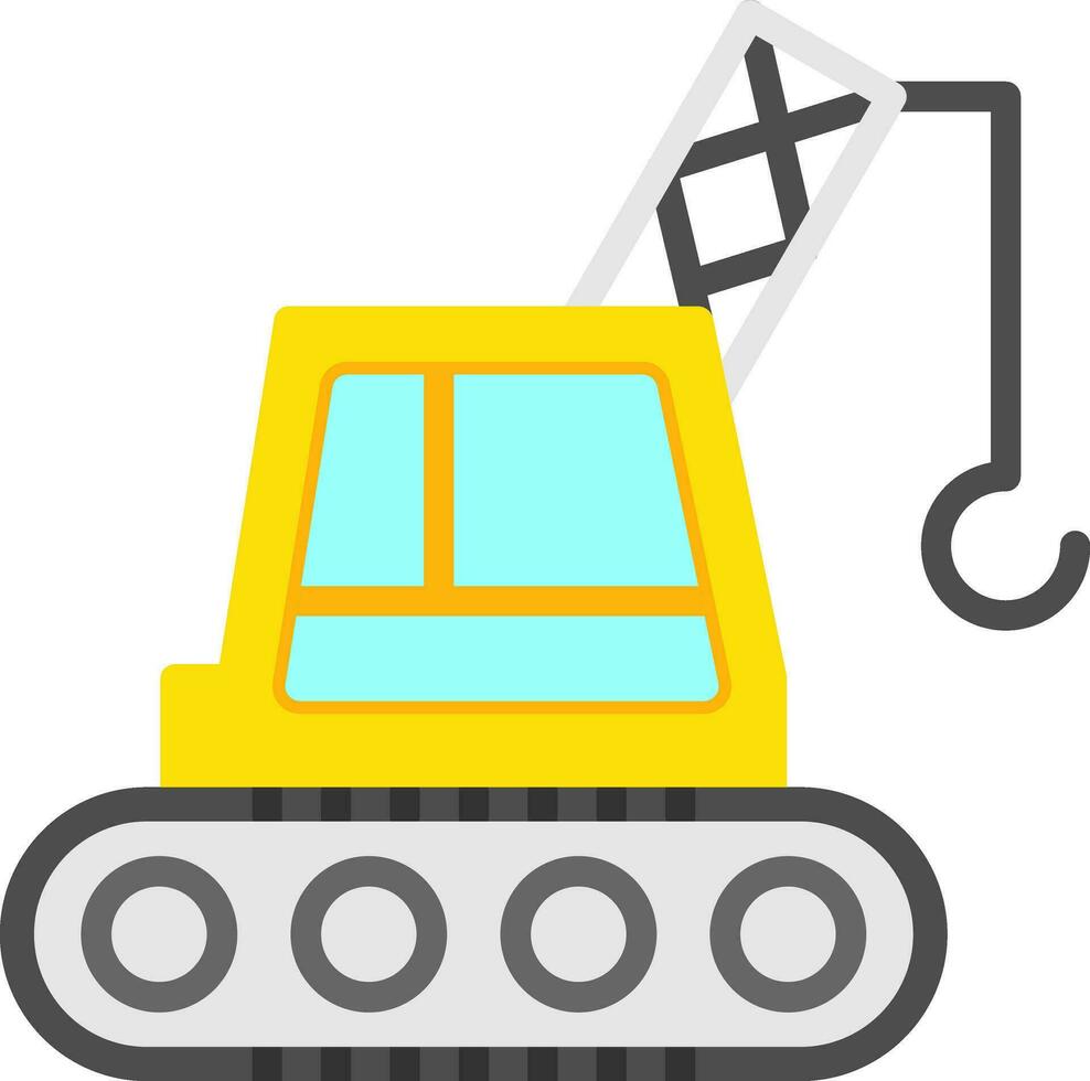 Crane Machine Vector Icon Design