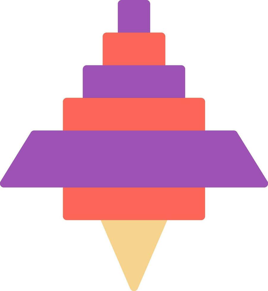 Spinning Top Vector Icon Design