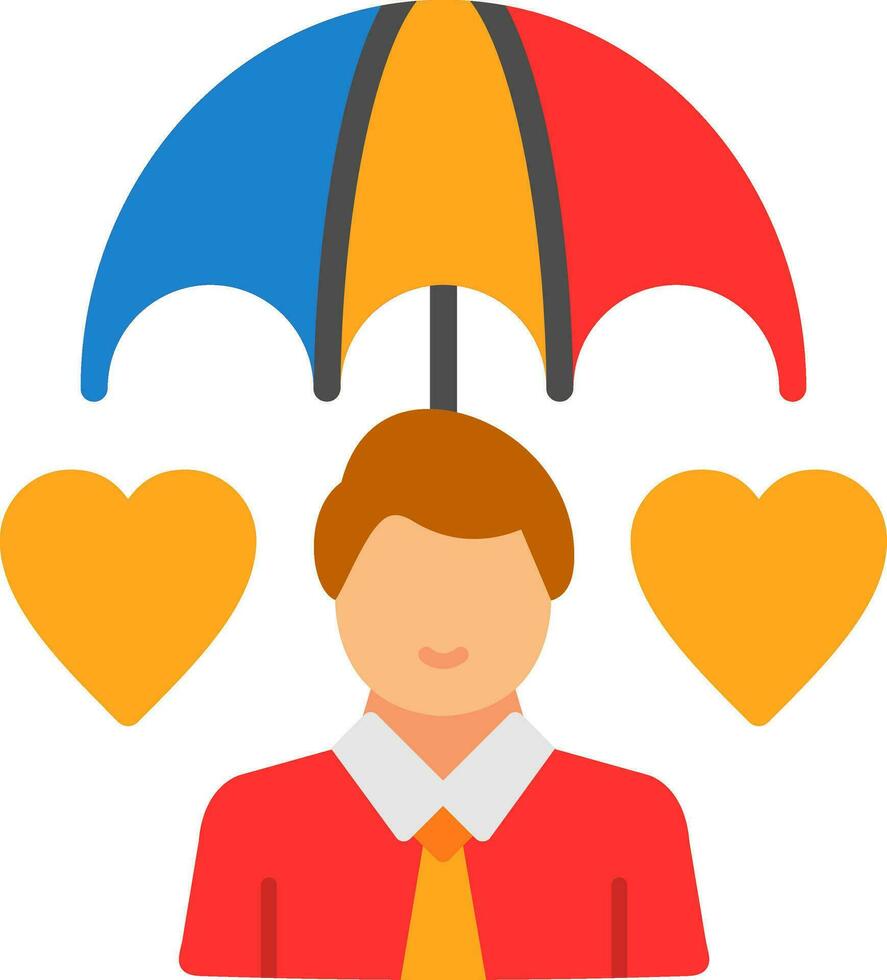 Life Insurance Vector Icon Design