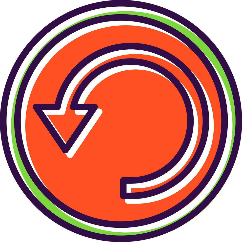 Circular Arrow Vector Icon Design