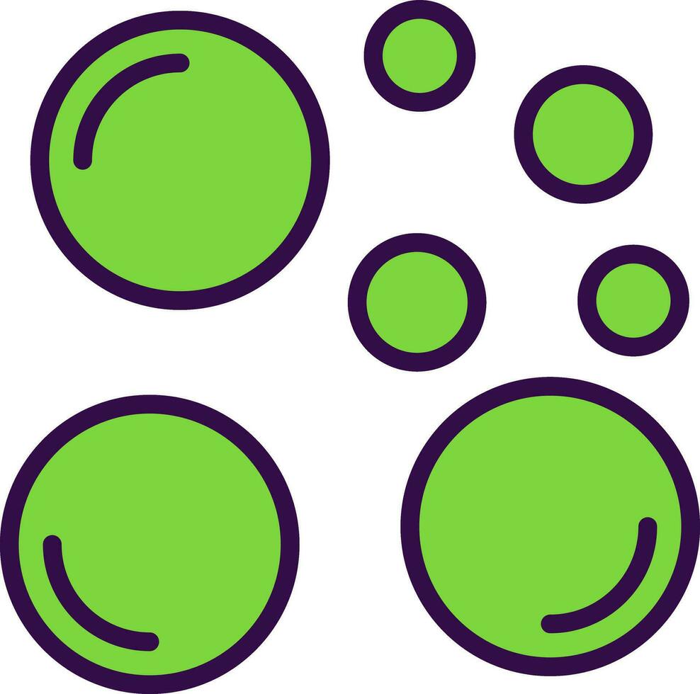 Bubbles Vector Icon Design